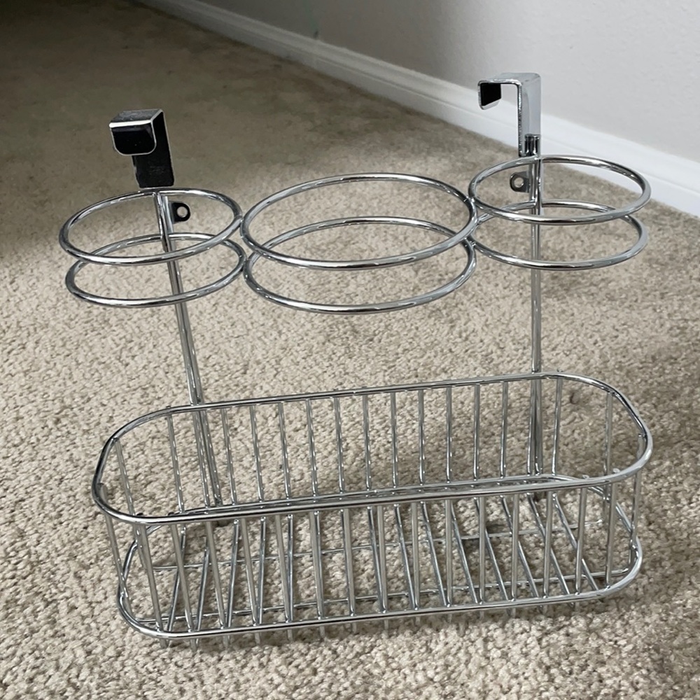 Over the door hot tool holder